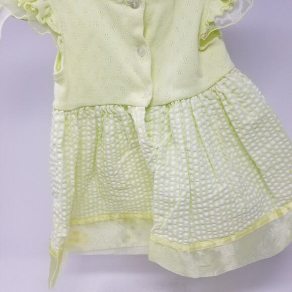 Janie & Jack Romper & 2 Dresses Sleeveless Comfortable Dress Size 3-6 Months - Picture 4 of 13